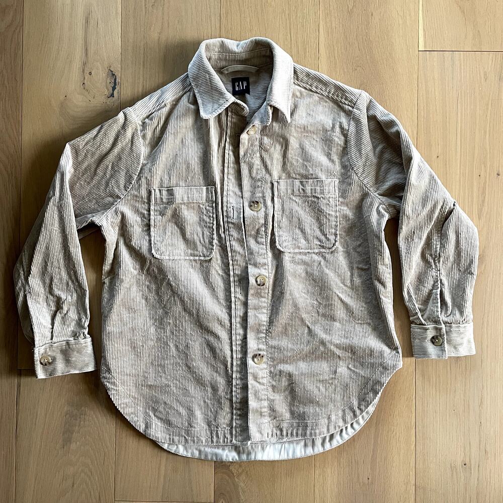 Gap Corduroy Shacket - Women's X-Small - Oatmeal Cream